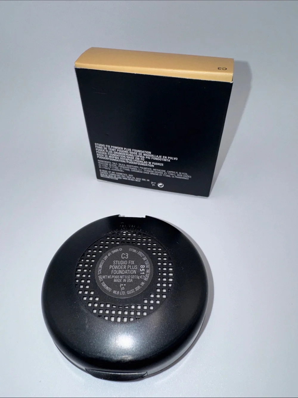 ๐ MAC Studio Fix Powder Plus Foundation C3 Original Formula 15g NIB - Picture 3 of 3